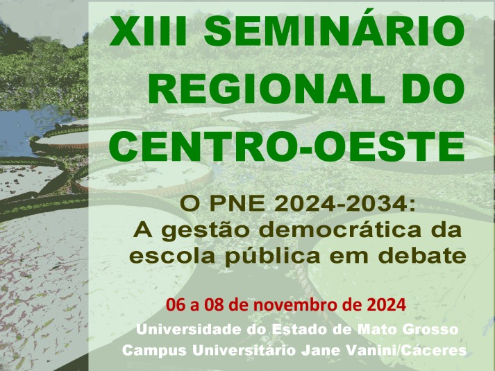 XIII SEMINÁRIO REGIONAL DO CENTRO-OESTE - 6/8 NOVEMBRO DE 2024